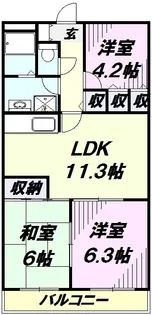 アスティーロイヤル【3階】の間取り