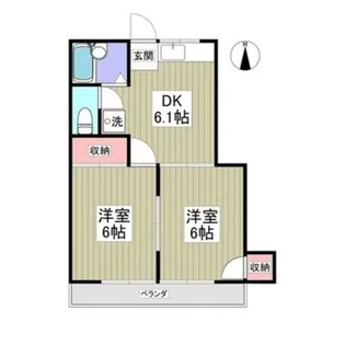 ハピネスコジマ【2階】の間取り