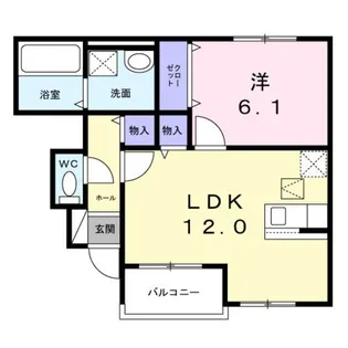 グレイスヴィラ【1階】の間取り