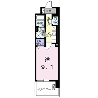 グランデ新宿【4階】の間取り