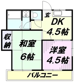 ハイシティ戸井田【1階】の間取り