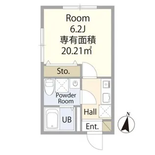エテルノヴァローレ久米川【1階】の間取り