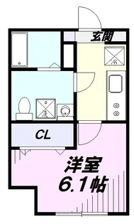 エテルノヴァローレ久米川【2階】の間取り