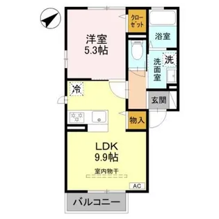 サザンヒルズ所沢【2階】の間取り