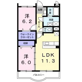 カーサ・セレノ【1階】の間取り