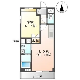 エルディア【1階】の間取り