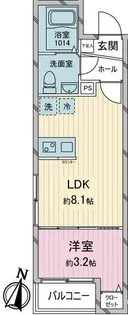 LUXIS久米川【3階】の間取り
