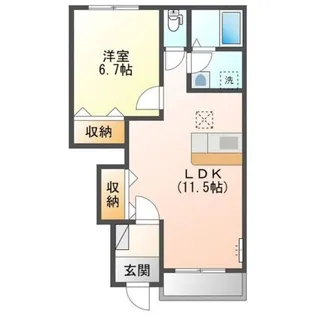 トライアンフC【1階】の間取り