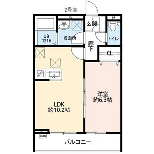 EXIV3【2階】の間取り