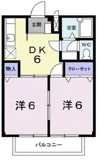 ファミール彩【2階】の間取り