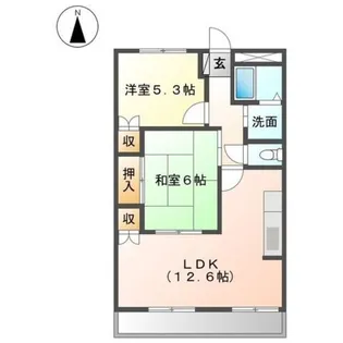 ロイヤルクィーン【1階】の間取り
