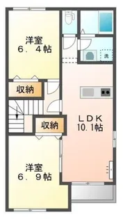 ピック・リヴァージュ【2階】の間取り