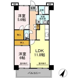 ワイズエメリールU【3階】の間取り