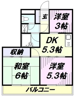 ヒルサイドテラス【403号室】の間取り