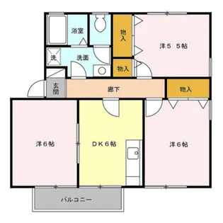 プランドール【2階】の間取り