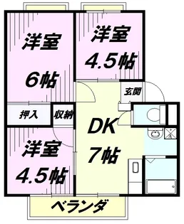 エステート3【202号室】の間取り