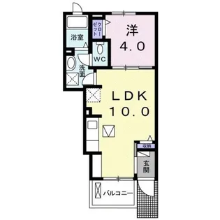 ウォーター ウィール【1階】の間取り