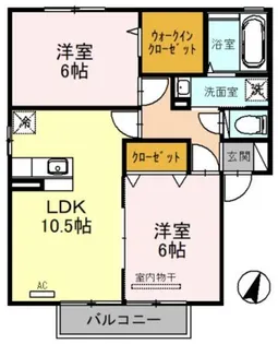 マインフォレスト【2階】の間取り