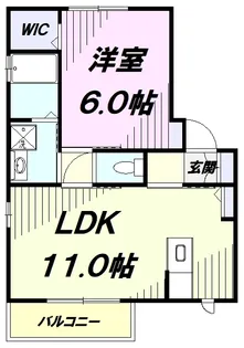 グローリエ【101号室】の間取り