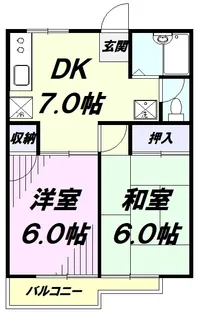 エレガンスハイムB【103号室】の間取り
