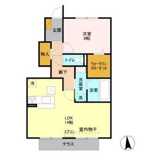 エルンテ【1階】の間取り