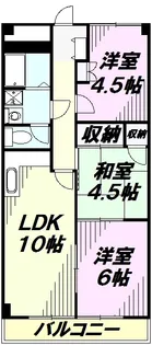 ベルメゾン藤沢【3階】の間取り