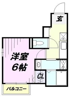 グリーンテラス所沢【2階】の間取り