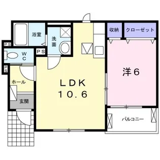 サニースクエア Ⅰ【1階】の間取り