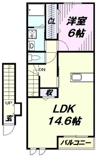 チェリーブロッサム【2階】の間取り
