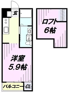 1Rの間取り画像
