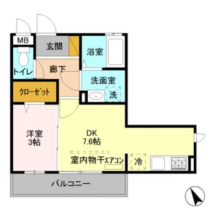 フラッシングメドウ【2階】の間取り