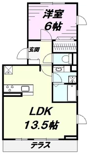 YAMAZAKIコーポラス【1階】の間取り