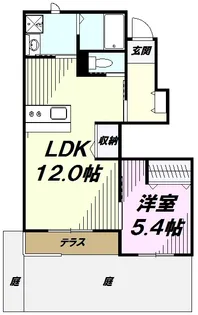 フィオーレⅡ【1階】の間取り