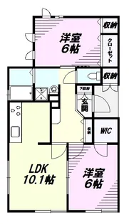 レイナス【1階】の間取り