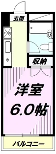 フローラル散田【2階】の間取り