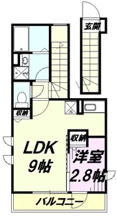 サンスマイル大和田East【2階】の間取り