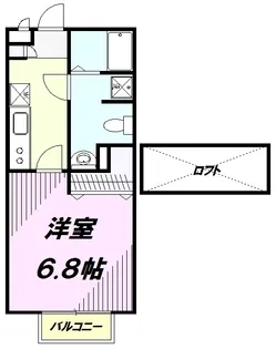 アムール ジョリコリーヌ【2階】の間取り