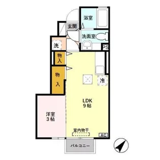 ソレイユ【1階】の間取り