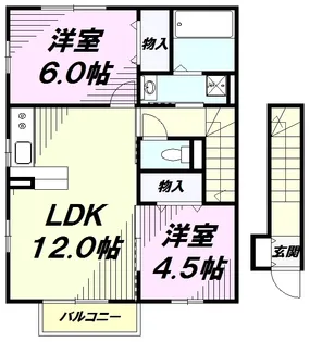 ヴェルドミール【2階】の間取り