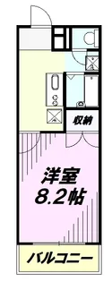 アンプルール フェール K−1【2階】の間取り