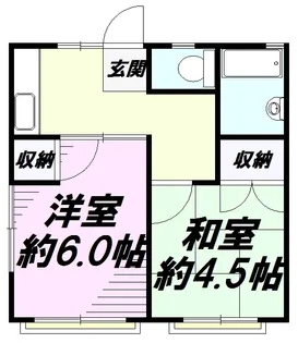 グリーンハイツ多摩平【201号室】の間取り