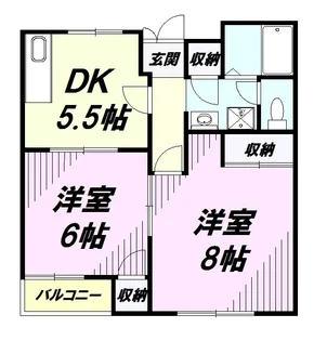 グリーンピア【1階】の間取り