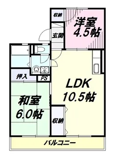 グリーンハイツ【2階】の間取り