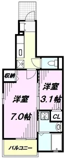 プルメリア【1階】の間取り