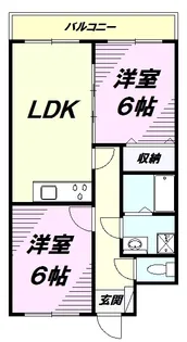 クロノス高尾South【1階】の間取り
