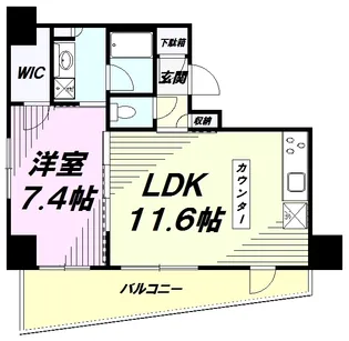 ラグゼナ八王子横山町【8階】の間取り