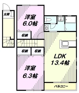 PRIME(プライム)【2階】の間取り
