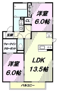 サニーヒルズ東豊田【1階】の間取り