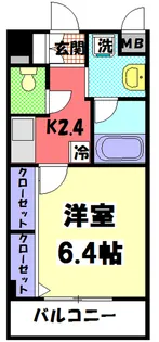 クアイエット【1階】の間取り