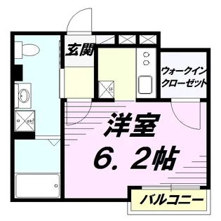 フルールバロン八王子【3階】の間取り